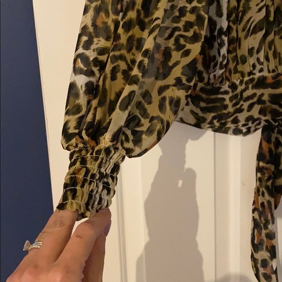 Leopard strapless top - Picture 2 of 3